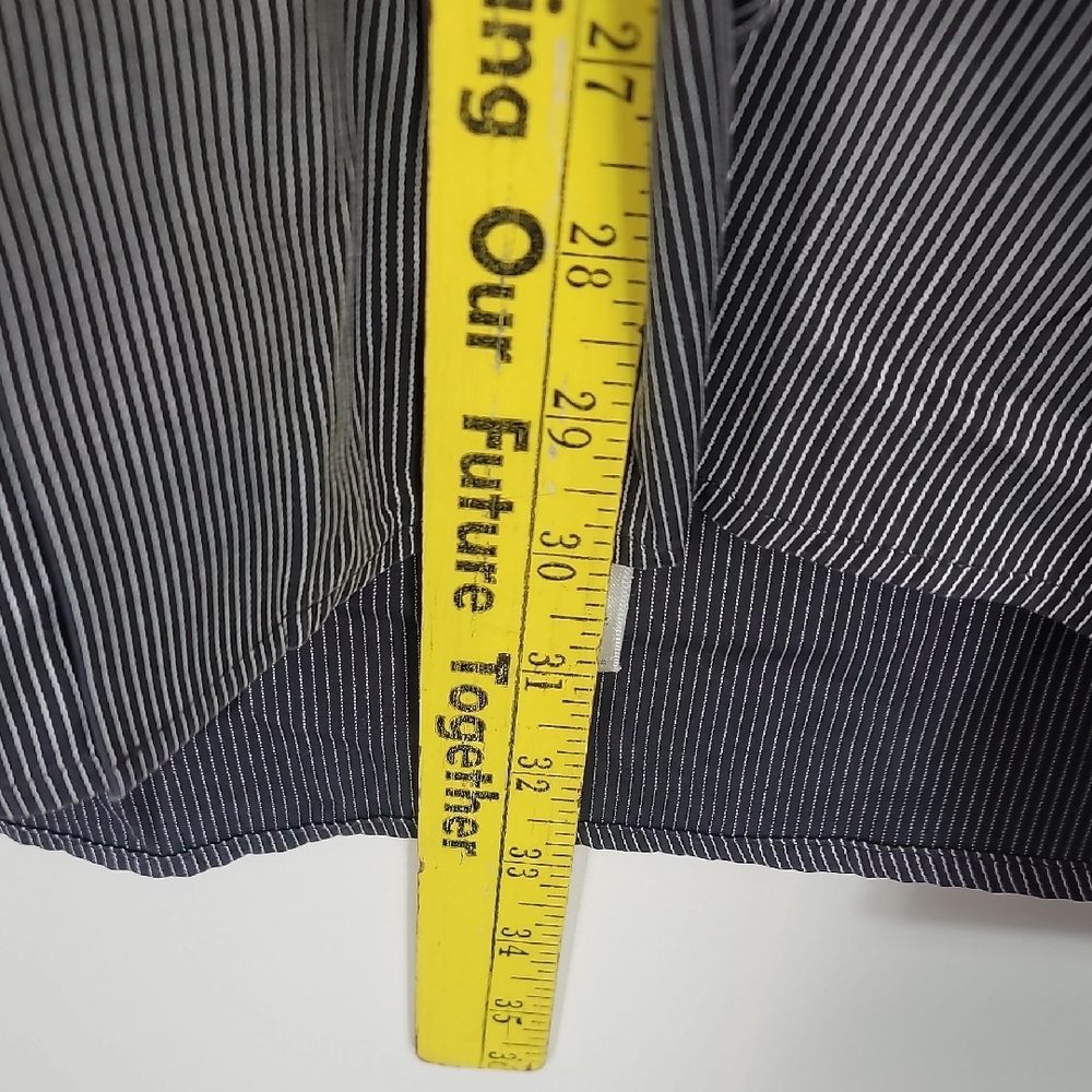 Eton Of Sweden Contemporary Fit Black Shirt with White Pinstripes - Picture 5 of 7